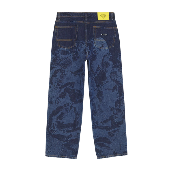IUTER - LASER BAG BAGGY DENIM PANTS