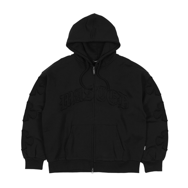 WASTED PARIS - ORDO ZIP HOODIE BLACK
