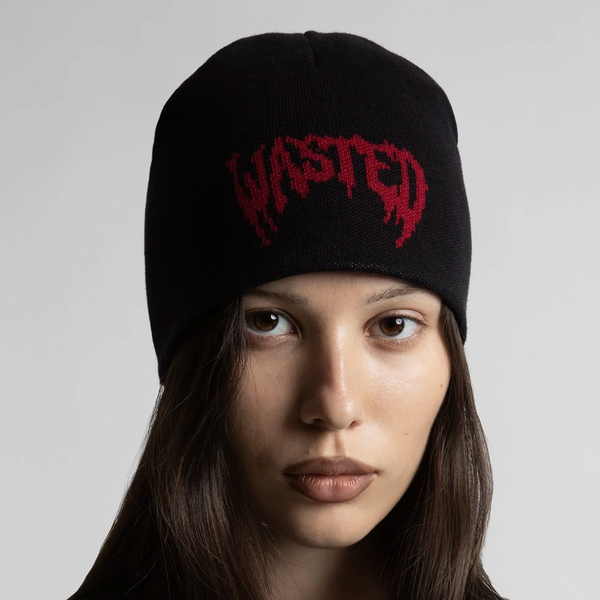 WASTED PARIS - BANE REVERSIBLE BROW BEANIE BLACK