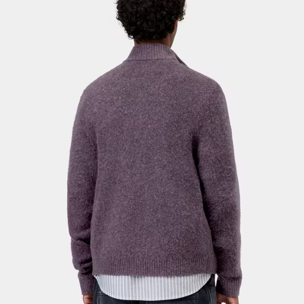 CARHARTT WIP - CURTIS SWEATER JACKET SHADY PURPLE