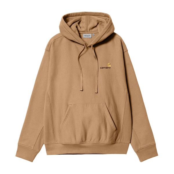 CARHARTT WIP - HOODED AMERICAN SCRIPT SWEATSHIRT PEANUT