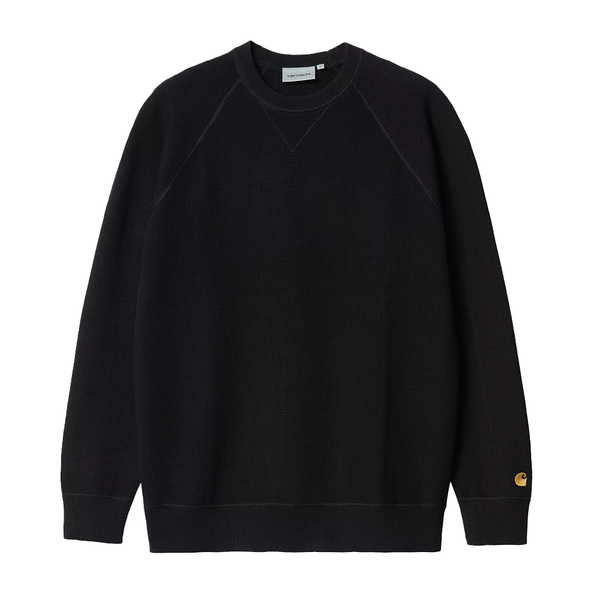 CARHARTT WIP - CHASE SWEATER BLACK/GOLD