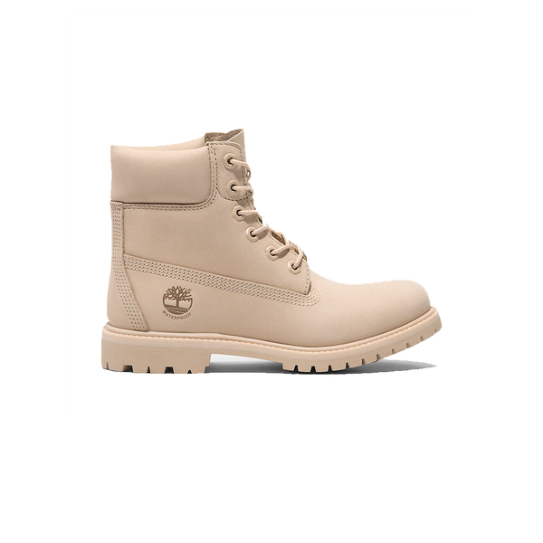 TIMBERLAND - W' PREMIUM 6 IN WATERPROOF BOOT LIGHT BEIGE NUBUCK