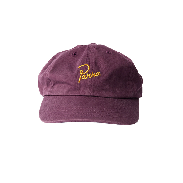 PARRA - SCRIPT LOGO 6 PANEL HAT DARK VIOLET