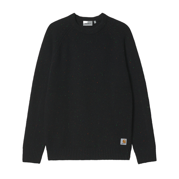 CARHARTT WIP - ANGLISTIC SWEATER SPECKLED BLACK