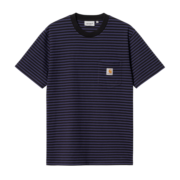 CARHARTT WIP - S/S VERNER POCKET T-SHIRT BLACK/AURA