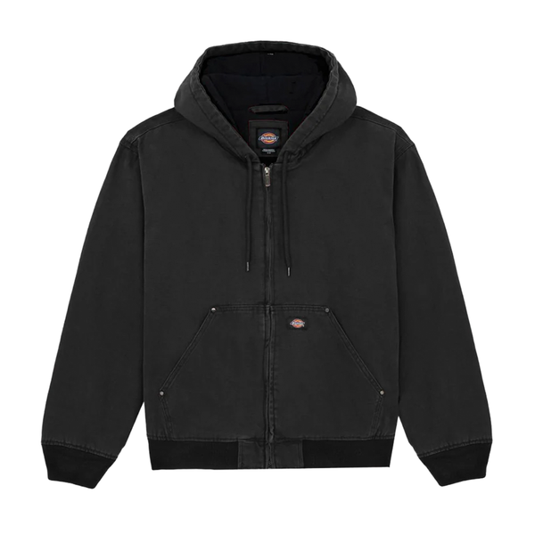 DICKIES - HILHAM HOODED CANVAS JACKET BLACK