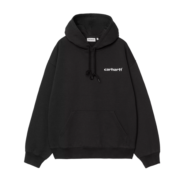 CARHARTT WIP - HOODED CAPS SWEAT BLACK