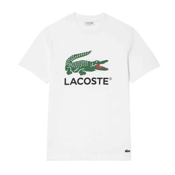 LACOSTE - T-SHIRT JERSEY LOGO WHITE