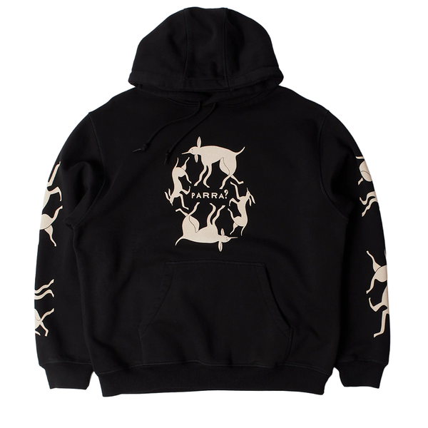 PARRA - NON GRAND CAFE HOODED SWEAT BLACK