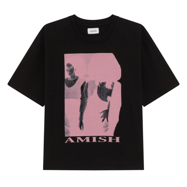 AMISH - T-SHIRT JERSEY MAGIC BLACK