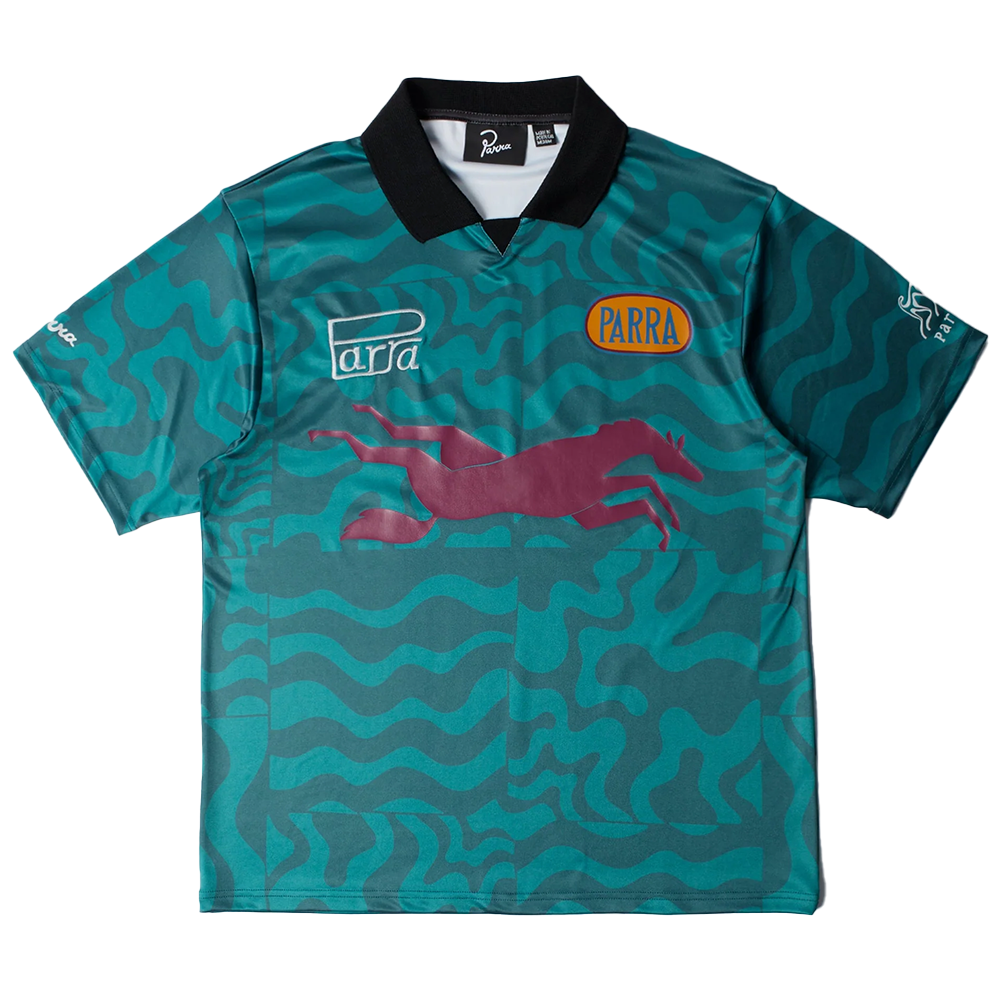 PARRA -  SPORTS FLAGE POLO SHIRT SEA GREEN