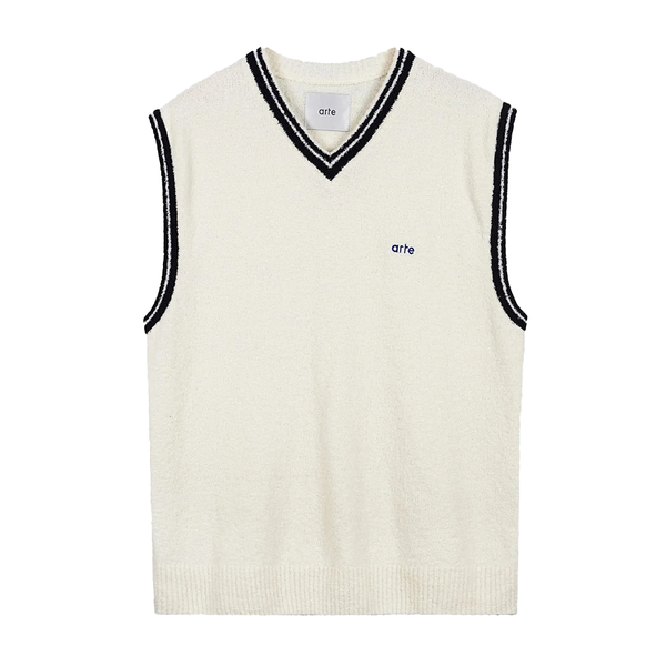 ARTE - KARL LOGO VEST WHITE