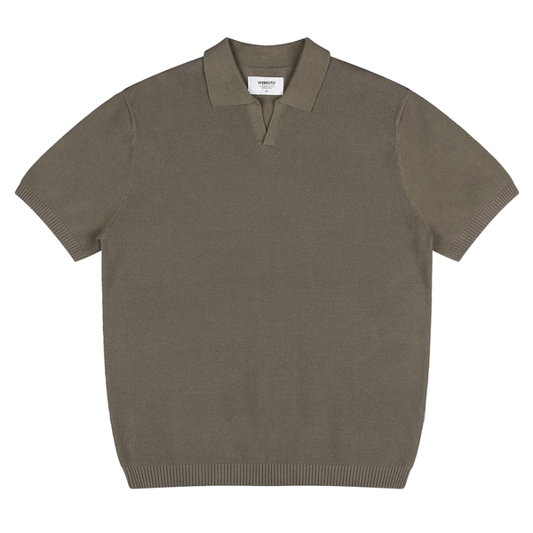 WEMOTO - KNIT POLO SHIRT OLIVE