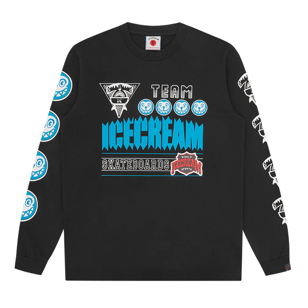 ICECREAM - TEAM ICECREAM L/S T-SHIRT - BLACK