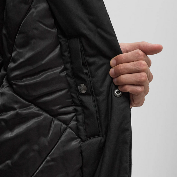 DAILY PAPER - RANO PUFFER COAT JET BLACK