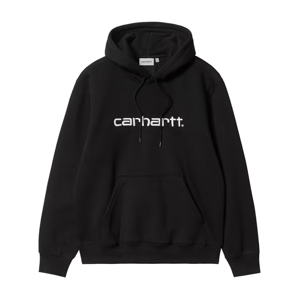 CARHARTT WIP - HOODED SWEAT BLACK/WHITE