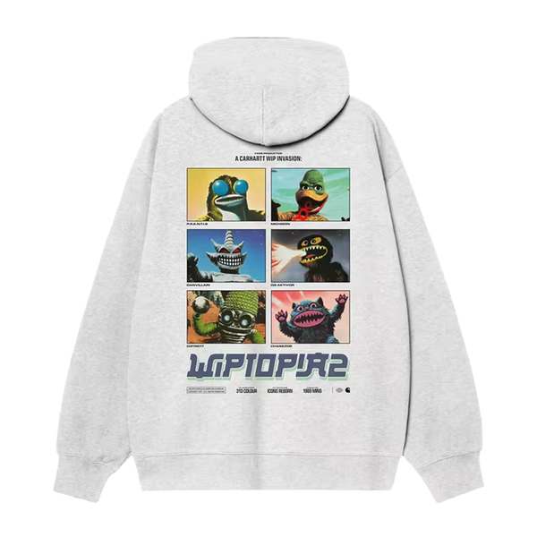 CARHARTT WIP - HOODED WIPTOPIA 2 SWEAT ASH HEATHER