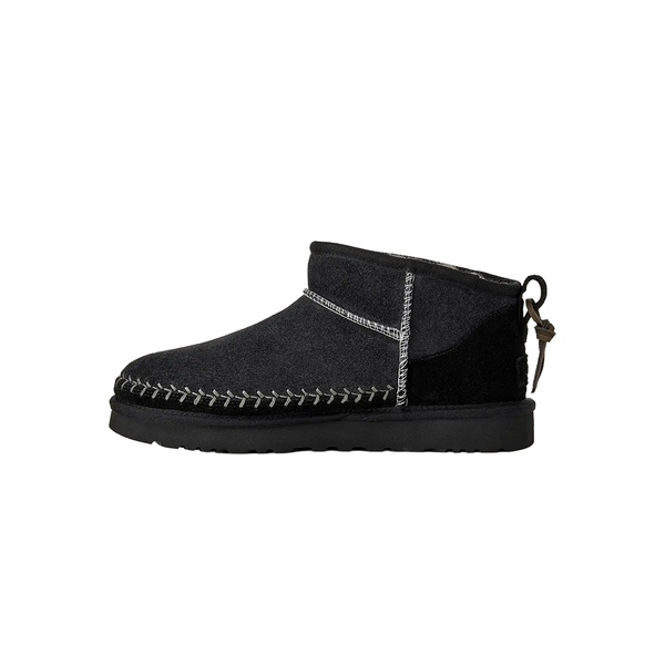 UGG - W' CLASSIC ULTRA MINI BIARRITZ BLACK