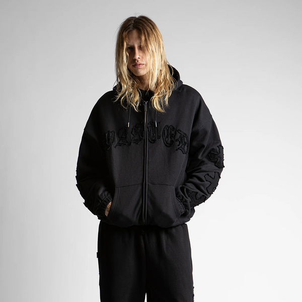 WASTED PARIS - ORDO ZIP HOODIE BLACK