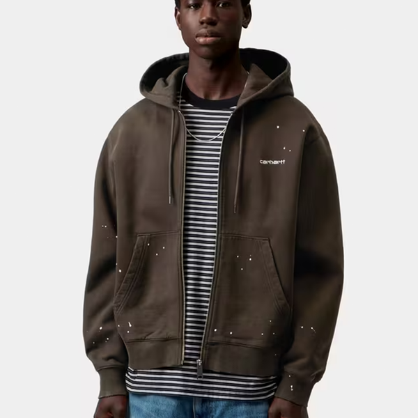 CARHARTT WIP - HOODED PAINTER JACKET TOBACCO DESTROY