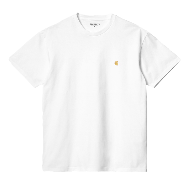 CARHARTT WIP - CHASE T-SHIRT WHITE/GOLD