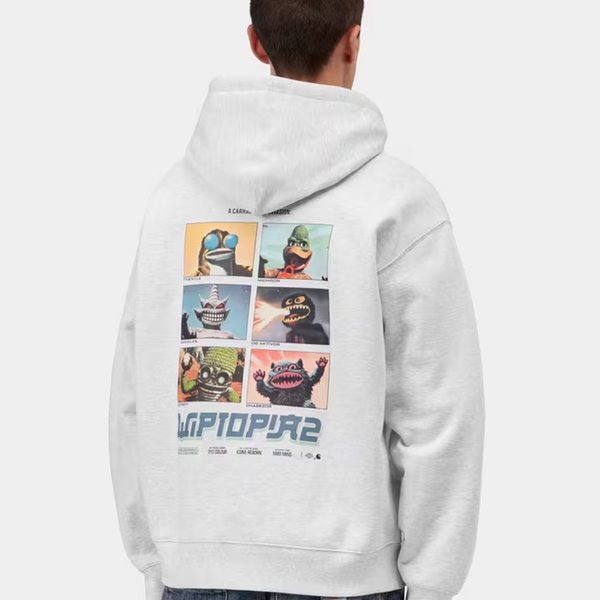 CARHARTT WIP - HOODED WIPTOPIA 2 SWEAT ASH HEATHER