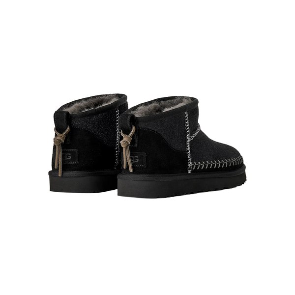 UGG - W' CLASSIC ULTRA MINI BIARRITZ BLACK
