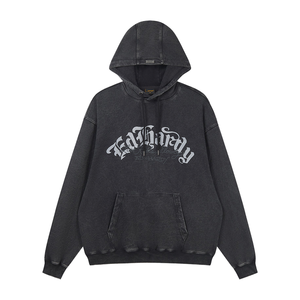 ED HARDY - GOTHIC FLAMING DRAGON HOODIE BLACK