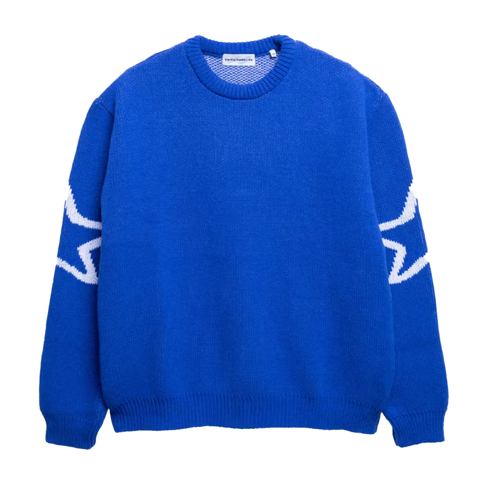 CARNE BOLLENTE - THE S WORLD SWEATER BLUE