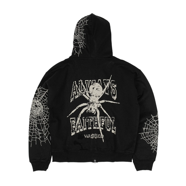 WASTED PARIS - AUTHENTIC ZIP HOODIE BLACK