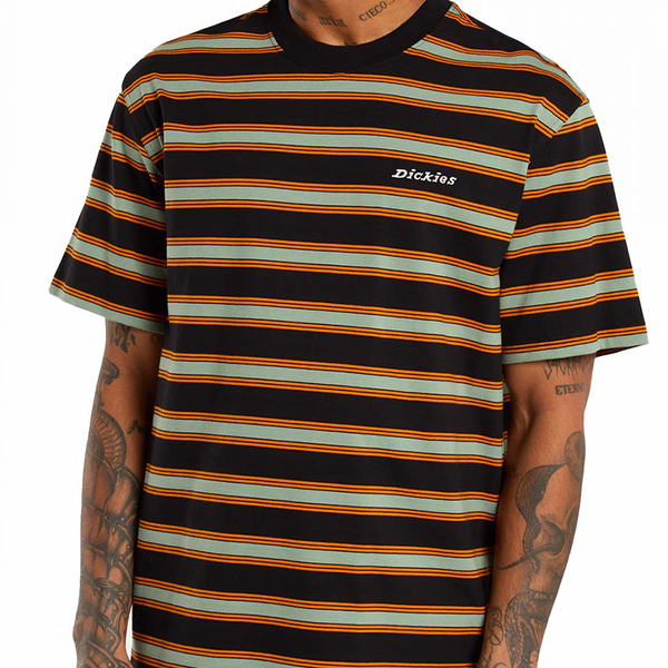DICKIES - YORK STRIPE T-SHIRT BLACK
