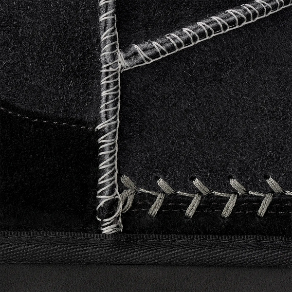 UGG - W' CLASSIC ULTRA MINI BIARRITZ BLACK