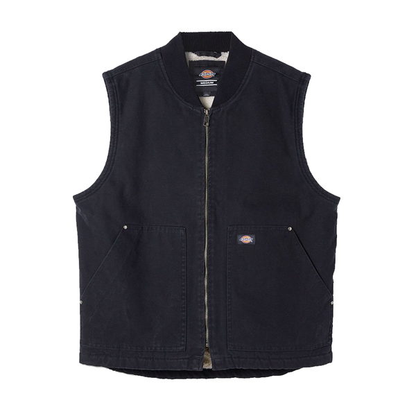 DICKIES - DUCK CANVAS VEST BLACK