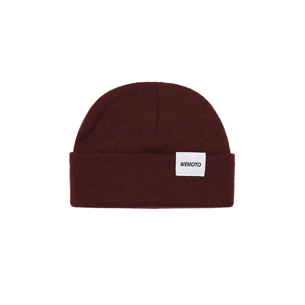 WEMOTO - SHORT SHILOH CUFFED BEANIE BURGUNDY