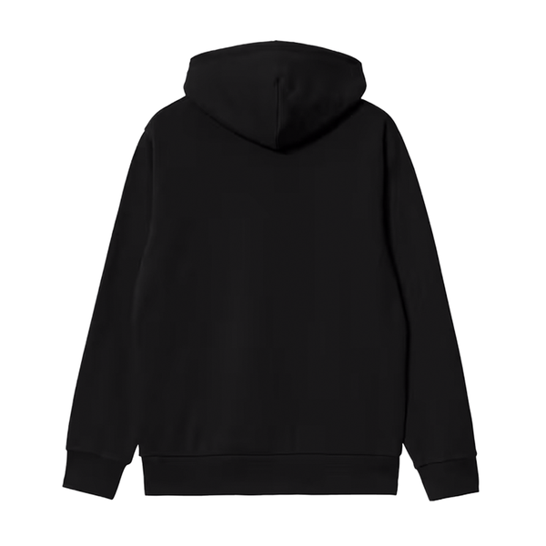 CARHARTT WIP - HOODED SCRIPT EMBROIDERY SWEAT BLACK/WHITE