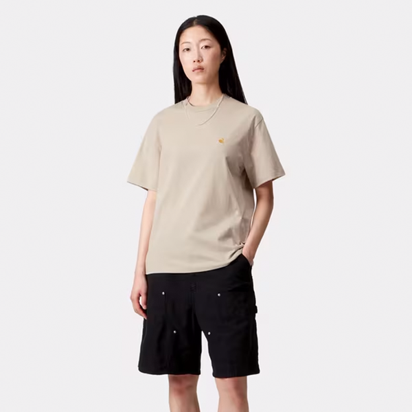 CARHARTT WIP - S/S CHASE T-SHIRT FLEUR DE SEL