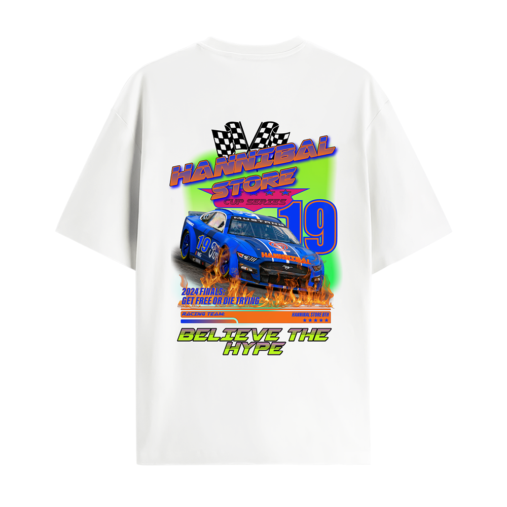 HANNIBAL STORE - NASCAR T-SHIRT WHITE