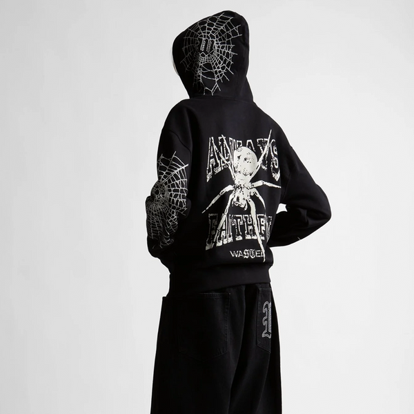 WASTED PARIS - AUTHENTIC ZIP HOODIE BLACK