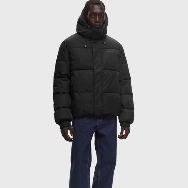 DAILY PAPER - MONOGRAM PUFFER JACKET BLACK