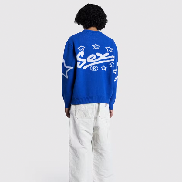 CARNE BOLLENTE - THE S WORLD SWEATER BLUE