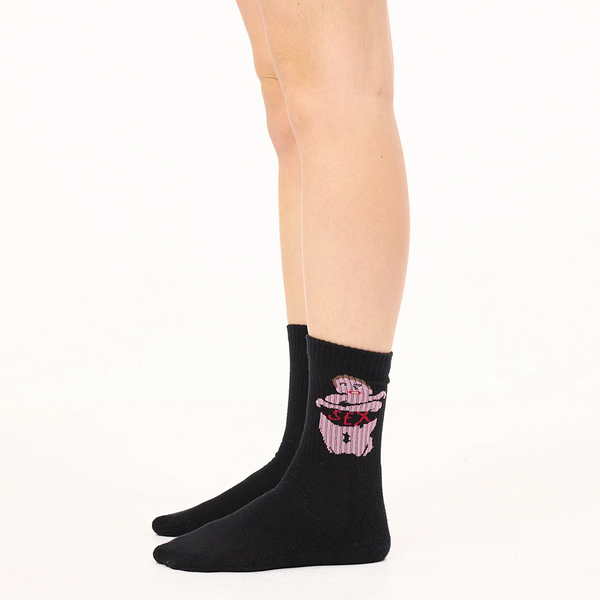 CARNE BOLLENTE - STRIP TEASE SOCKS BLACK
