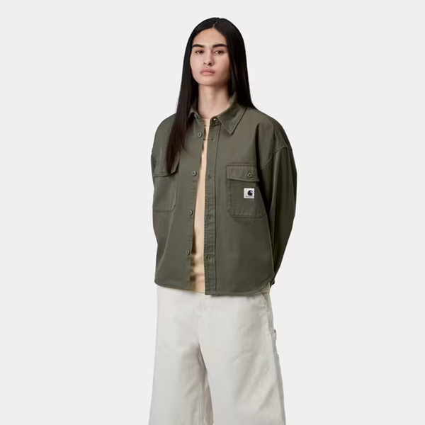 CARHARTT WIP - W' KELLY SHIRT JACKET LEAF RINSED