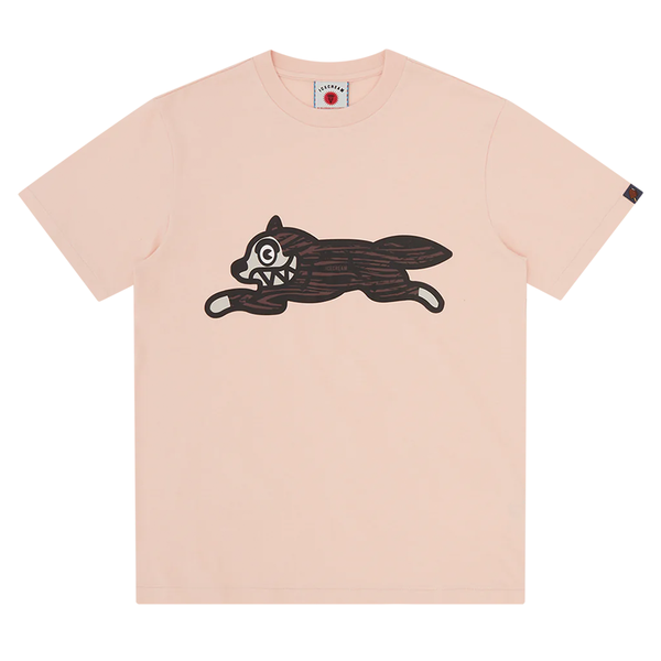 ICECREAM - WOODGRAIN RUNNING DOG T-SHIRT PINK