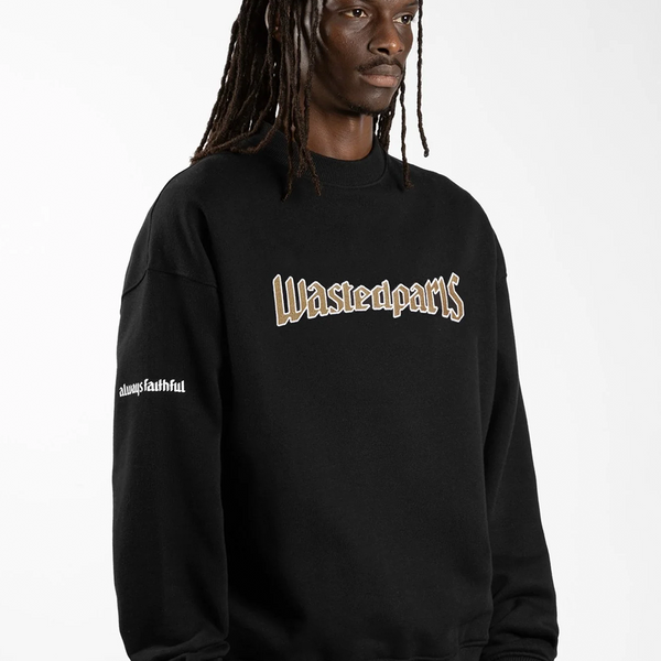 WASTED PARIS - CREWNECK UNITED BLACK