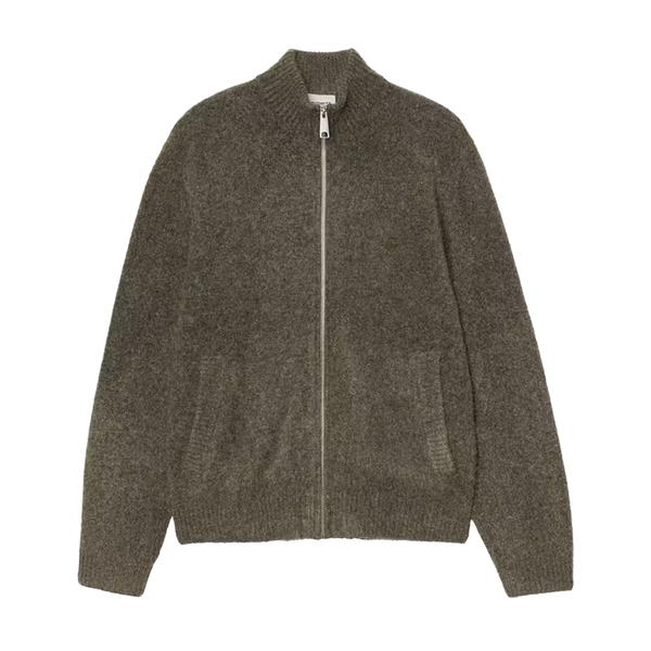 CARHARTT WIP - CURTIS SWEATER JACKET TANGLED SHUNGITE