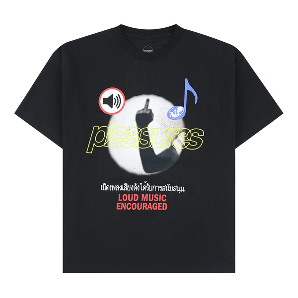 PLEASURES - LOUD MUSIC T-SHIRT BLACK