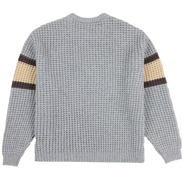 PLEASURES - TWITCH CHUNKY BLEND SWEATER HEATHER GREY