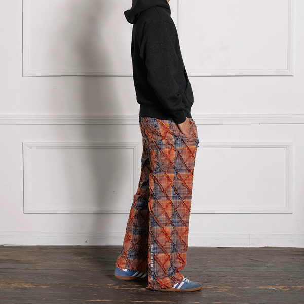 PLEASURES - MYSTIC FLANNEL PANTS ORANGE