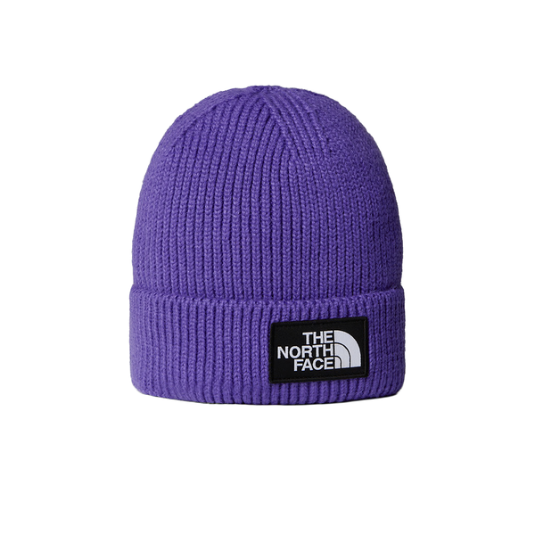 THE NORTH FACE -  TNF LOGO BOX CUFFED BEANIE PEAK PURPLE